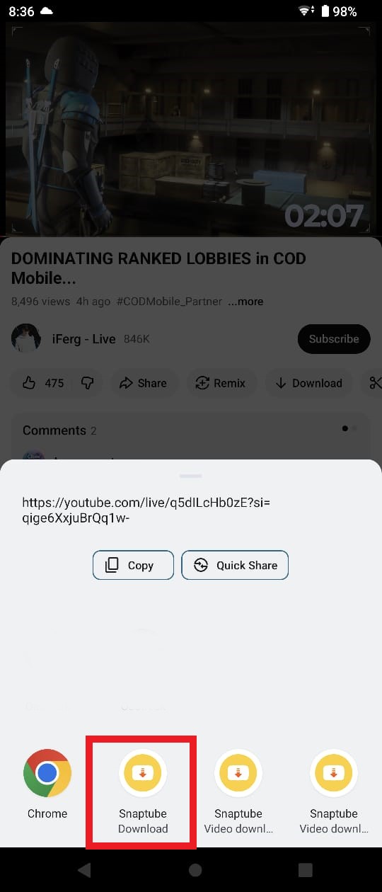 Choose Snaptube Download